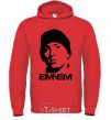 Men`s hoodie Eminem face bright-red фото