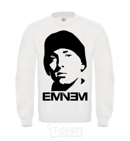 Sweatshirt Eminem face White фото