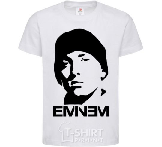 Детская футболка Eminem face Белый фото