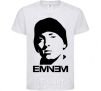 Kids T-shirt Eminem face White фото