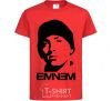 Детская футболка Eminem face Красный фото