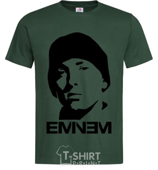 Men's T-Shirt Eminem face bottle-green фото