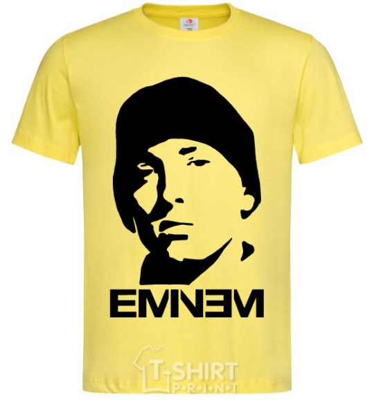 Men's T-Shirt Eminem face cornsilk фото