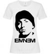 Women's T-shirt Eminem face White фото