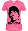 Женская футболка Eminem face Ярко-розовый фото