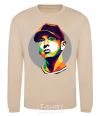 Sweatshirt Eminem color face sand фото