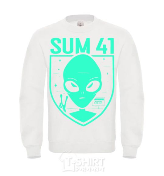 Sweatshirt Sum 41 alien White фото