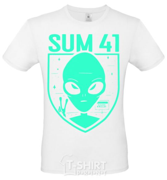 Men's T-Shirt Sum 41 alien White фото