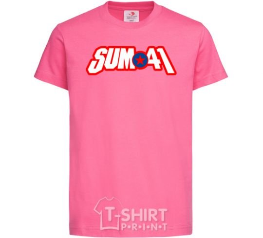 Детская футболка Sum 41 logo Ярко-розовый фото