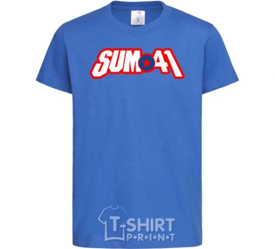 Детская футболка Sum 41 logo Ярко-синий фото