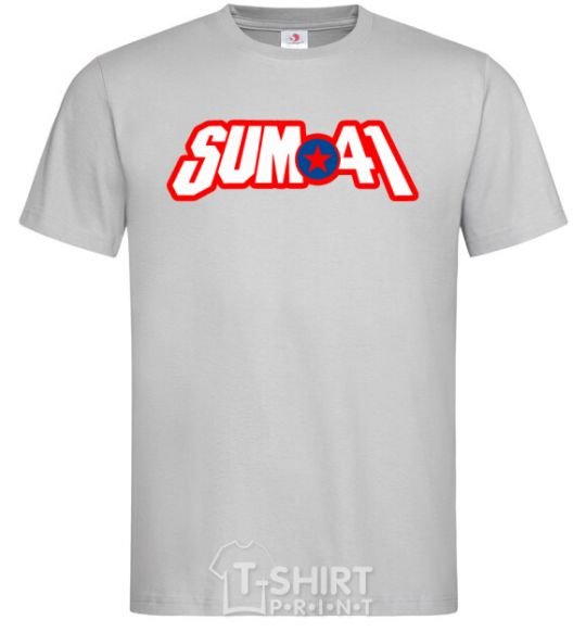 Men's T-Shirt Sum 41 logo grey фото