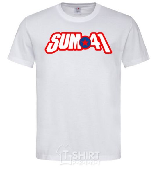Men's T-Shirt Sum 41 logo White фото