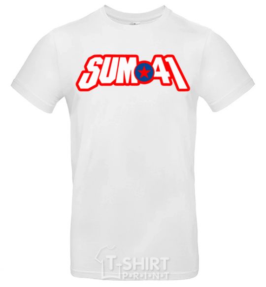 Men's T-Shirt Sum 41 logo White фото