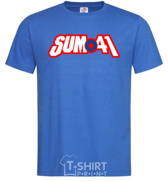 Мужская футболка Sum 41 logo Ярко-синий фото