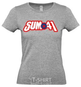 Women's T-shirt Sum 41 logo grey фото