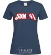 Women's T-shirt Sum 41 logo navy-blue фото