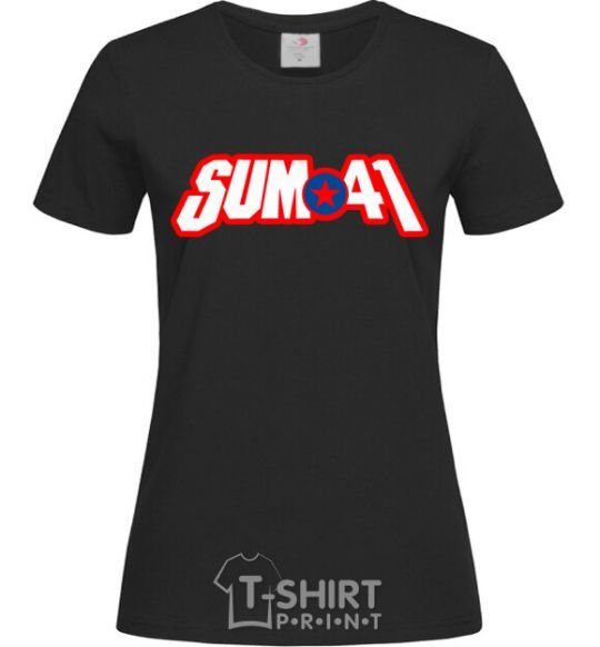 Женская футболка Sum 41 logo Черный фото