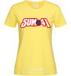 Women's T-shirt Sum 41 logo cornsilk фото