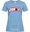 Women's T-shirt Sum 41 logo sky-blue фото