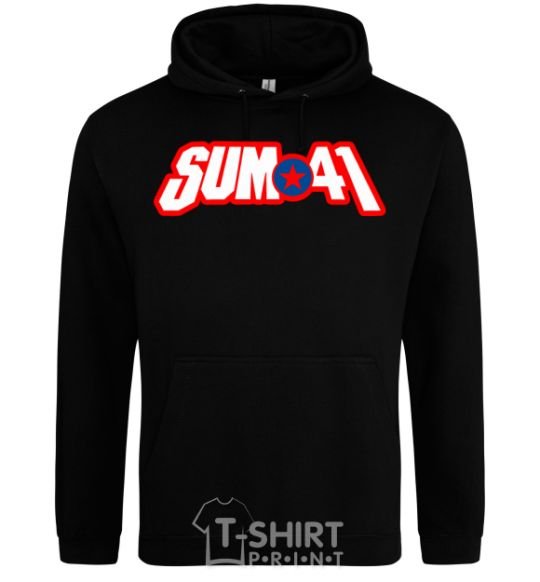 Men`s hoodie Sum 41 logo black фото