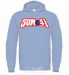 Men`s hoodie Sum 41 logo sky-blue фото