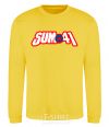 Sweatshirt Sum 41 logo yellow фото