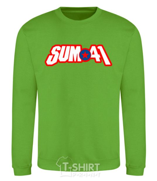 Свитшот Sum 41 logo Лаймовый фото