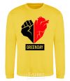 Sweatshirt Green Day logo yellow фото