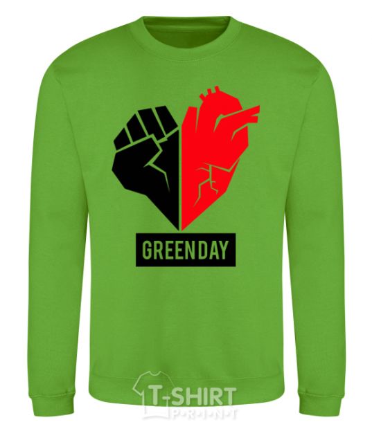 Sweatshirt Green Day logo orchid-green фото