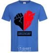 Men's T-Shirt Green Day logo royal-blue фото