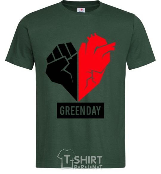 Мужская футболка Green Day logo Темно-зеленый фото