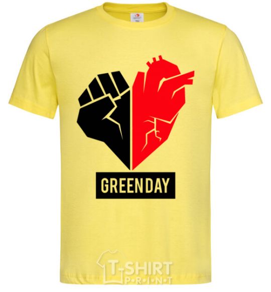 Men's T-Shirt Green Day logo cornsilk фото