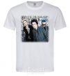 Men's T-Shirt Green Day group White фото