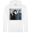 Men`s hoodie Green Day group White фото