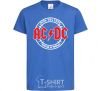 Kids T-shirt AC_DC high voltage royal-blue фото