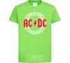 Kids T-shirt AC_DC high voltage orchid-green фото