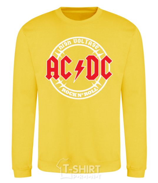 Sweatshirt AC_DC high voltage yellow фото