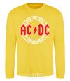 Свитшот AC_DC high voltage Солнечно желтый фото