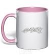 Чашка с цветной ручкой Aerosmith 3D Нежно розовый фото