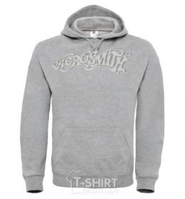Men`s hoodie AEROSMITH sport-grey фото
