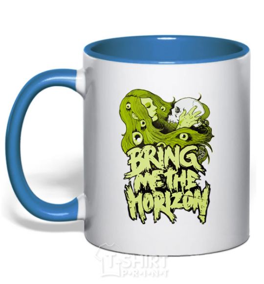 Mug with a colored handle BMTH royal-blue фото