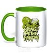 Mug with a colored handle BMTH kelly-green фото