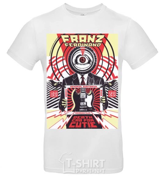 Men's T-Shirt Franz Ferdinand poster White фото