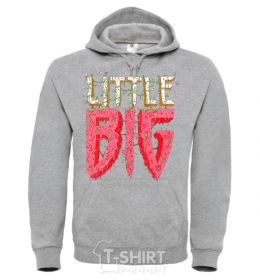 Men`s hoodie Little big logo sport-grey фото