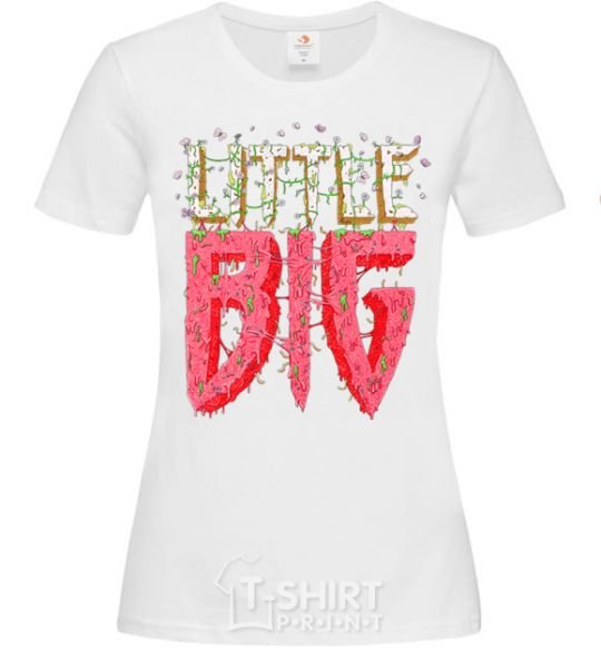 Женская футболка Little big logo Белый фото