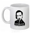 Ceramic mug Marilyn Manson White фото