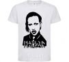 Kids T-shirt Marilyn Manson White фото