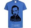 Kids T-shirt Marilyn Manson royal-blue фото