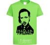 Kids T-shirt Marilyn Manson orchid-green фото