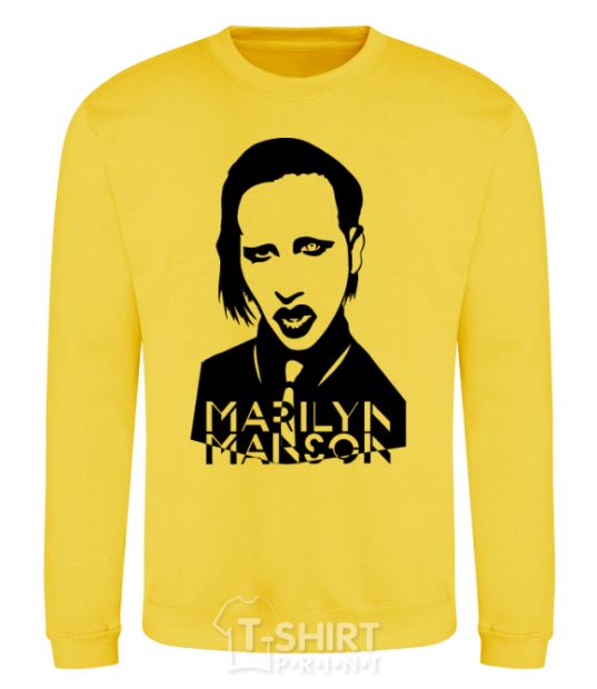 Sweatshirt Marilyn Manson yellow фото